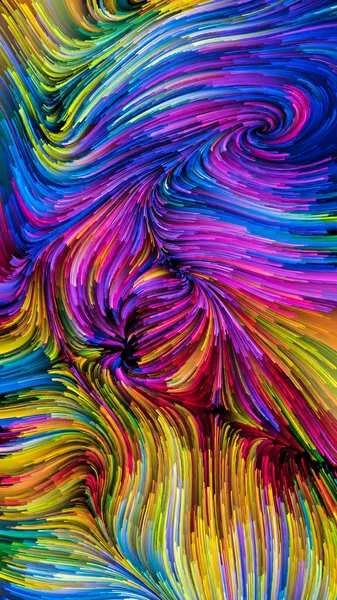 Serie Color Movimiento Diseño Abstracto Hecho Patrón Pintura Flujo Tema —  Fotos de Stock