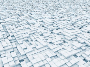 konuyla ilgili bilgisayar grafik çizimi için arka plan öğesi olarak fraktal gürültü ile bozuk uçak ilkel 3D render