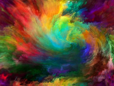 Soyut renk serisi. Arka plan tasarım hareket üzerine yağlıboya sanat, yaratıcılık ve hayal gücü konusunda renkli boya