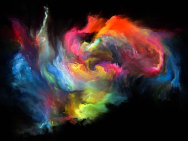 Akışı serisi renk. Arka plan tasarım akarsu müzik, yaratıcılık, hayal gücü, sanat ve tasarım konusunda dijital boya