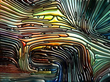 Desen serisi renk. Tasarım Leaded cam tasarımı Art Nouveau tarzı anımsatan bir metafor doğa, güzellik ve Maneviyat konuyla ilgili olarak oluşan