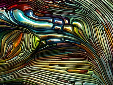 Desen serisi renk. Leaded cam tasarımı anımsatan Art Nouveau doğa, güzellik ve Maneviyat projeler için bileşimi