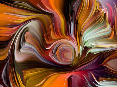 Sıvı renkli serisi. Yaratıcılık, sanat ve tasarım konusunda çok renkli boya çizgiler bileşimi