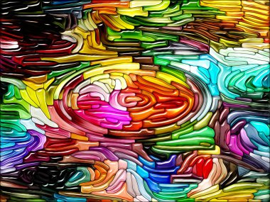 Sıvı renkli serisi. Renkli cam desen yaratıcılık, sanat ve tasarım konusunda etkileşimi