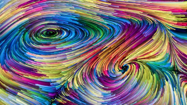 Color Motion Series Interplay Liquid Paint Pattern Subject Design Creativity — Stock Photo, Image