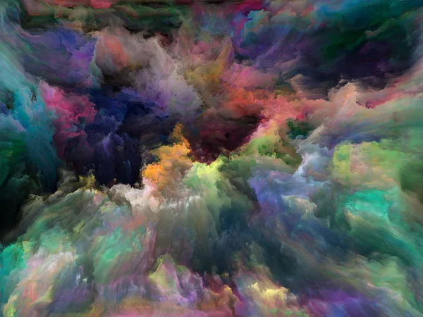 Abstract Kleurenreeks Achtergrond Van Kleurrijke Verf Beweging Doek Kunst Creativiteit — Stockfoto