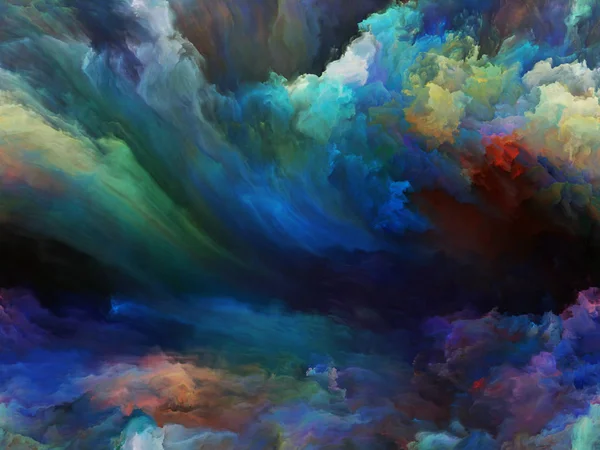 Абстрактная Серия Цветов Визуально Привлекательный Фон Красочной Краски Движении Холсте — стоковое фото