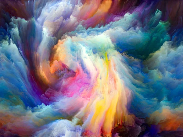Kolor Serii Przepływu Creative Układ Strumieni Cyfrowych Farby Temat Muzyki — Zdjęcie stockowe
