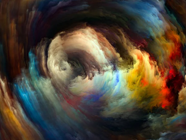 Color Flow Series Backdrop Streams Digital Paint Complement Your Design — Stock Photo, Image