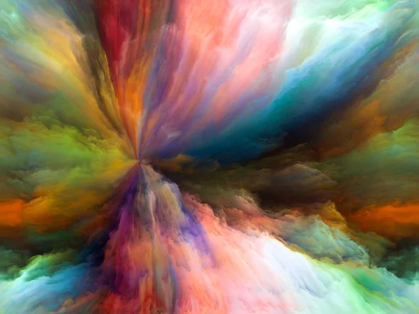 Color Flow Series Backdrop Streams Digital Paint Complement Your Design — Stock Photo, Image