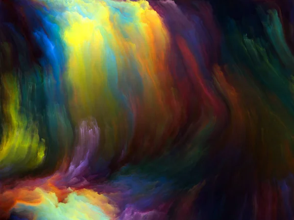 Kleur Flow Serie Samenstelling Van Stromen Van Digitale Verf Voor — Stockfoto