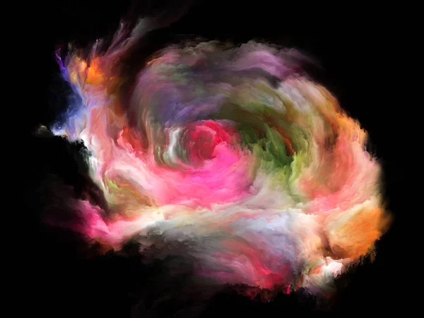 Color Flow Series Abstract Design Made Streams Digital Paint Subject — Stock Photo, Image