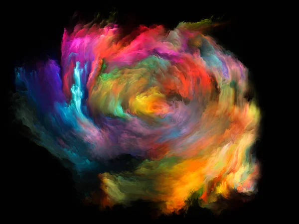Farbfließreihen Zusammenspiel Digitaler Farbströme Zum Thema Musik Kreativität Fantasie Kunst — Stockfoto