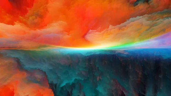 Seria Krainy Snów Abstrakcyjny Projekt Wykonany Cyfrowych Kolorów Temat Wszechświata — Zdjęcie stockowe