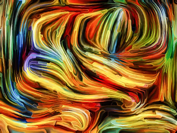 Muster Von Farbserien Zusammenspiel Bemalter Glasmalerei Zum Thema Fantasie Kreativität — Stockfoto