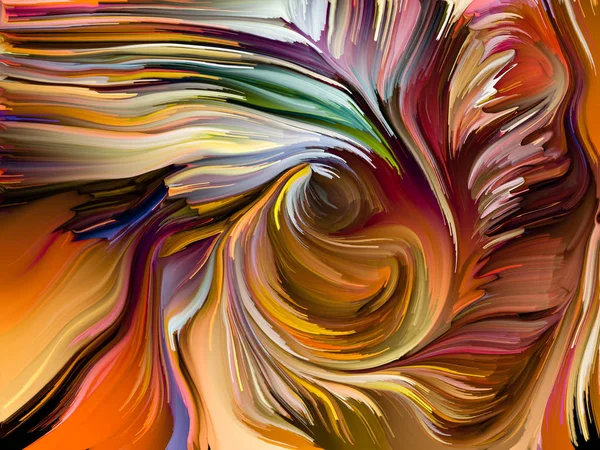 Рідкий Колір Серії Абстрактний Дизайн Зроблений Різнокольорових Фарбних Смуг Тему — стокове фото
