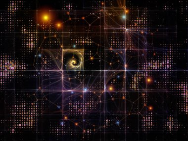 Dünya kupası. Bilim, eğitim ve modern teknoloji üzerine bir metafor olarak rakamlardan ve fraktal elementlerden oluşan tasarım