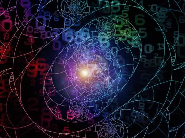 Matematik gerçeklik serisi. Sayı, ışıklar ve Fraktal desenleri matematik, eğitim ve bilim konusunda düzenleme