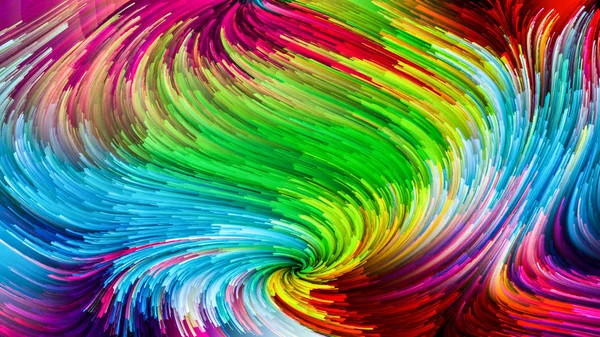 Kolor Ruchu Serii Skład Płynnego Wzoru Farby Temat Projektowania Kreatywności — Zdjęcie stockowe