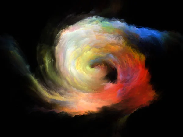 Serie Color Flow Composición Corrientes Pintura Digital Con Relación Metafórica — Foto de Stock