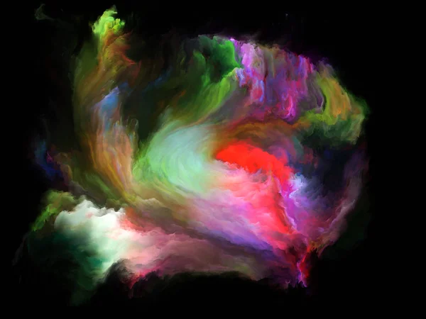 Color Flow Series Backdrop Composed Streams Digital Paint Suitable Use — Stock Photo, Image