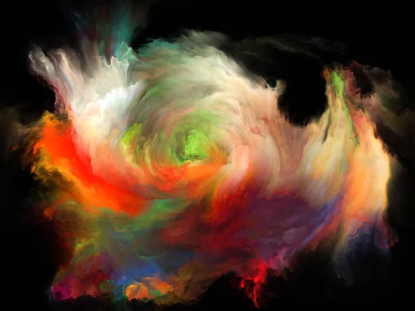 Color Flow Serie Design Fundal Fluxurilor Vopsea Digitală Tema Muzicii — Fotografie, imagine de stoc