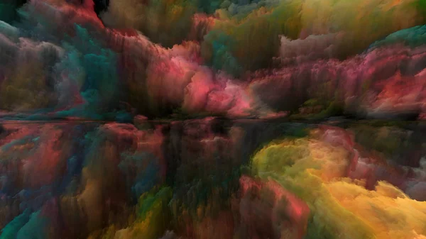 Σειρά Της Γης Όνειρο Αφηρημένη Σύνθεση Των Ψηφιακά Χρώματα Κατάλληλα — Φωτογραφία Αρχείου