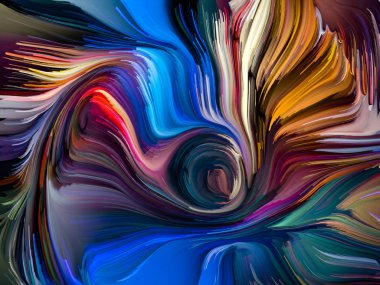 Sıvı renkli serisi. Yaratıcılık, sanat ve tasarım konusunda çok renkli boya çizgiler bileşimi