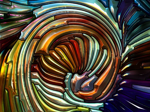 Liquid Pattern Serie Design Aus Glasmalerei Erinnert Den Jugendstil Als — Stockfoto
