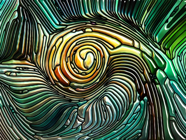 Liquid Pattern Series Artistic Abstraction Composed Stained Glass Design Reminiscent — Stock Photo, Image