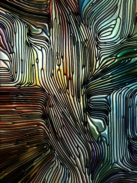 Kleur Patroon Serie Samenspel Van Leaded Glasontwerp Denken Van Art — Stockfoto