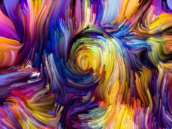 Seria Płynnych Kolorów Konstrukcja Tła Wielokolorowe Smugi Farby Temat Kreatywności — Zdjęcie stockowe
