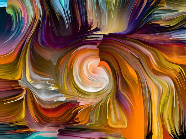 Sıvı Renkli Serisi Çok Renkli Boya Çizgileri Yaratıcı Düzenleme Yaratıcılık — Stok fotoğraf