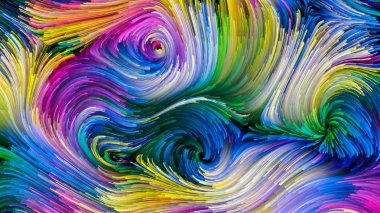 Hareket içinde renk serisi. Tasarım, yaratıcılık ve hayal gücü ekranlar ve mobil cihazlar için duvar kağıdı olarak kullanmak için akan boya desen projeler için soyut kompozisyon ile ilgili