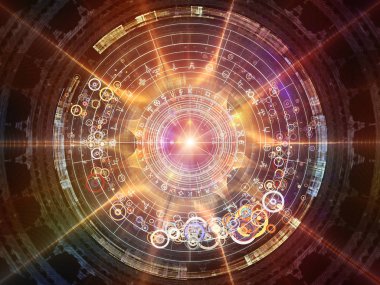 Fraktal öğeleri, kutsal sembolleri ve dairelerin mistisizm, gizli, Astroloji ve manevi konuda arka plan. Kutsal daireler serisi.