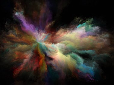 Akışı serisi renk. Arka plan tasarım akarsu müzik, yaratıcılık, hayal gücü, sanat ve tasarım konusunda dijital boya