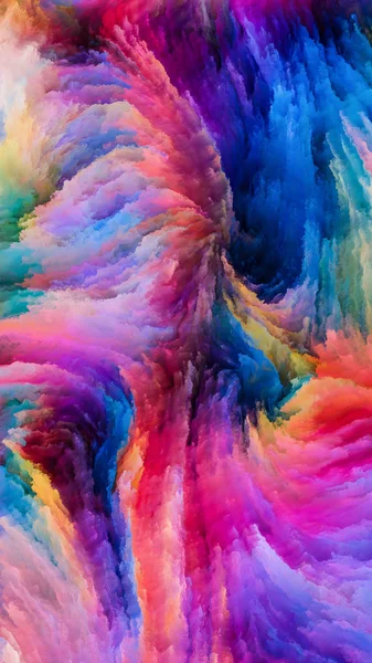 Серия Color Motion Дизайн Состоящий Плавного Рисунка Краски Качестве Метафоры — стоковое фото