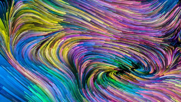 Serie Color Movimiento Arreglo Abstracto Del Patrón Pintura Flujo Adecuado — Foto de Stock