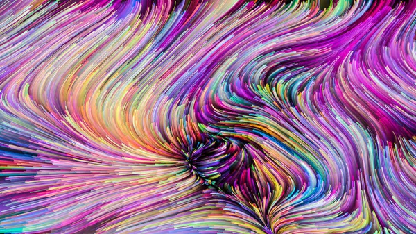 Серия Color Motion Креативная Компоновка Рисунка Flowing Paint Предмета Дизайна — стоковое фото