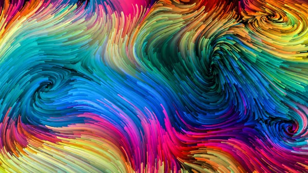 Série Color Motion Composition Graphique Motif Peinture Liquide Pour Sujet — Photo