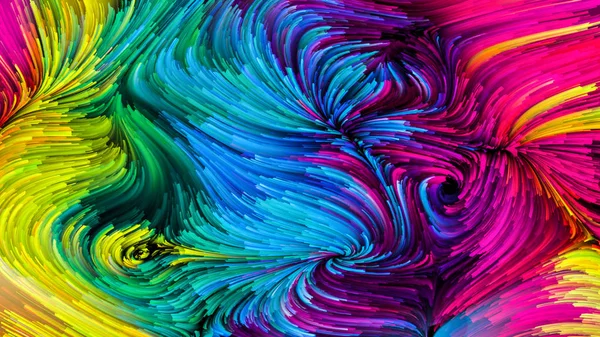 Série Color Motion Composition Visuellement Agréable Motif Peinture Liquide Pour — Photo