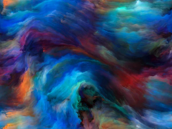 Абстрактная Серия Цветов Абстрактная Композиция Красочной Краски Движении Холсте Подходящей — стоковое фото