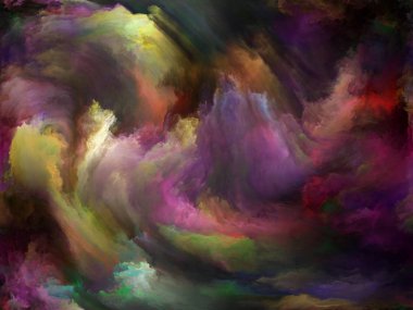 Soyut Arkaplan serisi. Sanat, yaratıcılık ve hayal gücü konularında arkaplan tasarımı ve tuval üzerinde hareket