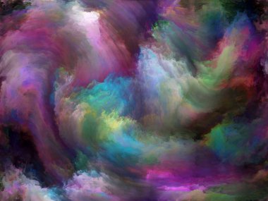 Soyut renk serisi. Renkli boya üzerine yağlıboya sanat, yaratıcılık ve hayal gücü ile ilgili projelerde uygun hareket soyut kompozisyon