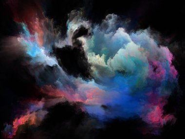 Renk Akımı serisi. Müzik, yaratıcılık, hayal gücü, sanat ve tasarım projelerinde kullanılmak üzere dijital boya akışlarından oluşan arkaplan