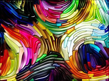 Sıvı renkli serisi. Renkli cam desen yaratıcılık, sanat ve tasarım konusunda yapılmış soyut tasarım