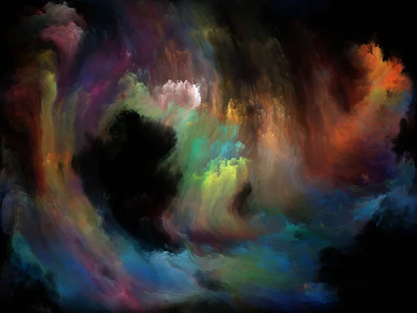 Serie Color Flow Composizione Flussi Vernice Digitale Adatti Come Sfondo — Foto Stock