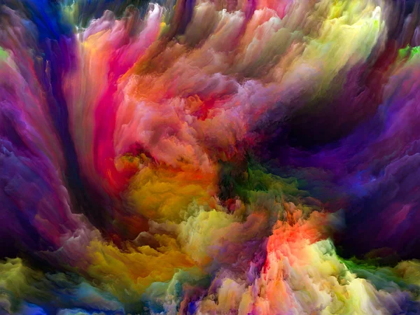 Serie Color Flow Fondo Visualmente Atractivo Hecho Corrientes Pintura Digital —  Fotos de Stock