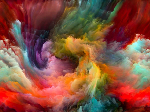 Color Flow Series Творческое Оформление Потоков Цифровой Краски Предмета Музыки — стоковое фото