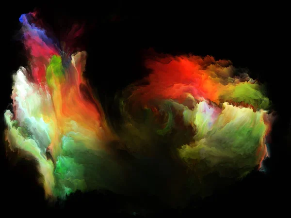 Color Flow Serien Abstrakt Design Strömmar Digital Färg Temat Musik — Stockfoto